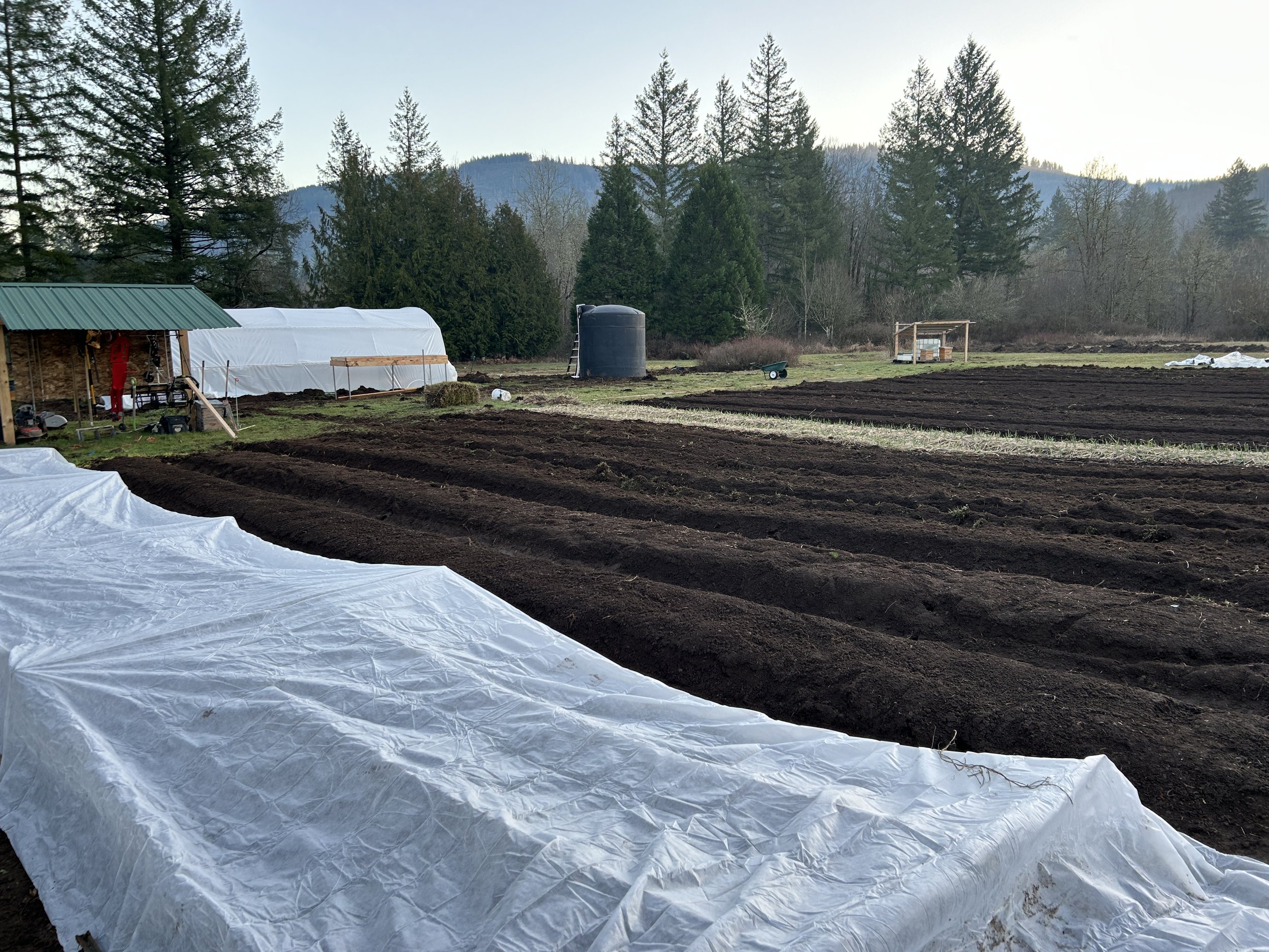Beds prepped for the 2024 season